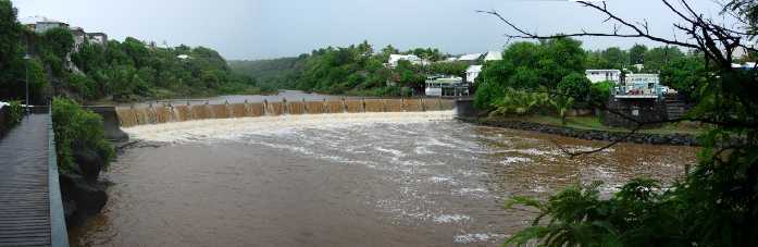 Radier de la rivière d'Abord - tempête Diwa