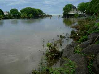 Embouchure de la rivière d'Abord - tempête Diwa