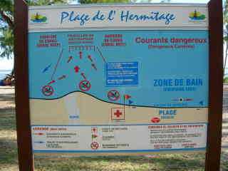 Plage de l'Ermitage - consignes de scurit