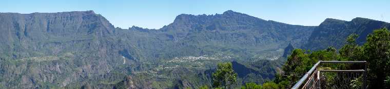 Dimitile, vue sur le cirque de Cilaos