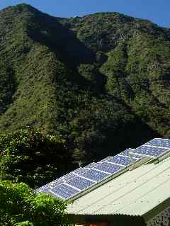 Panneaux photovoltaïques à Grand Bassin