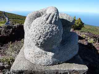 Statue de Gilbert Clain - Piton Rouge