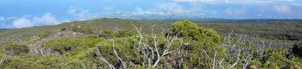 Du sommet du Piton Rouge, vers la cte ouest