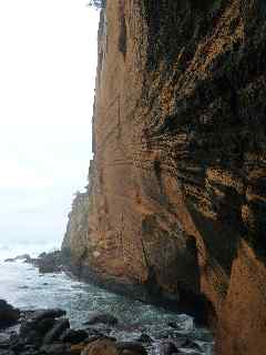 Cap Jaune, falaise