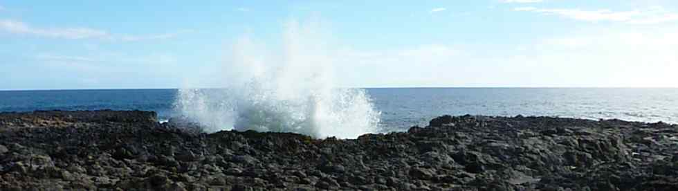 Coule volcanique  la mer - Les Sables