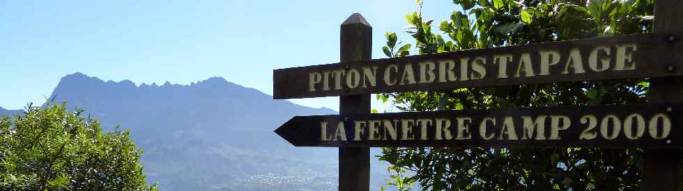 Bras Patates, point de vue sur le cirque de Cilaos