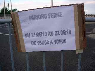 Parking du beach volley ferm