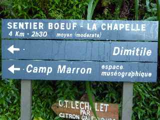 Dpart du sentier Boeuf - La chapelle