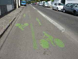 St-Paul, pistes cyclables en ville