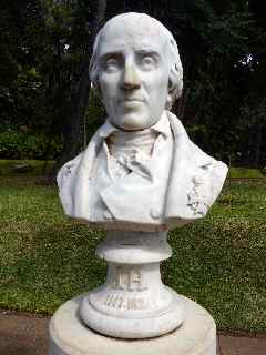Buste de Joseph Hubert - Jardin de l'Etat - St-Denis