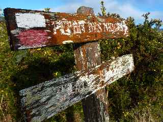 Ancien panneau Piton des Neiges