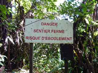 Forêt de Bébour - Plateau Duvernay - Cassé de Takamaka - Sentier fermé vers le Bras Cabot