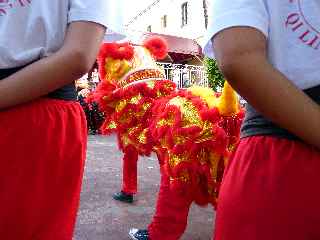 Danse du Lion  la Mdiathque de St-Pierre