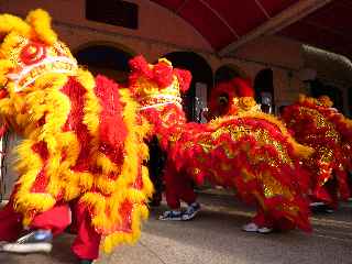 Danse du Lion  la Mdiathque de St-Pierre