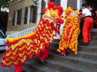 Danse du Lion  la Mdiathque de St-Pierre