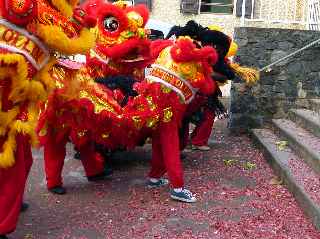 Danse du Lion  la Mdiathque de St-Pierre