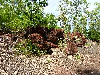 Fort de l'Etang-Sal - Blocs de scories