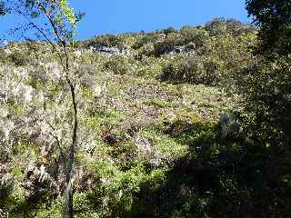 Monte dans le rempart vers le col Choupette