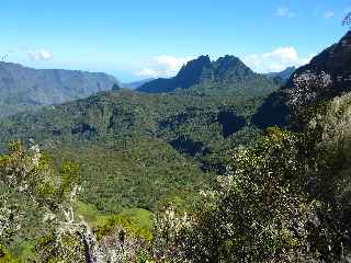 Col Choupette - Vue sur le Morne de Fourche et le Cimendef ( droite)