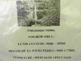 Thermes de Cilaos ferms le mercredi aprs-midi