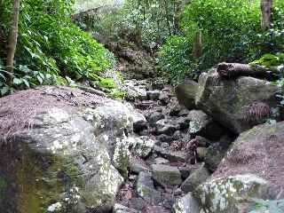 Monte vers l'abri du Grand Pays