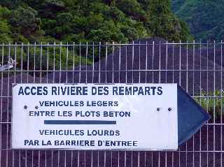 Accès Rivière des Remparts