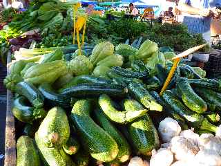 March forain de Saint-Pierre - Courgettes - chouchoux