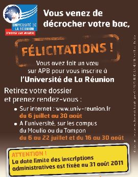 Inscription  la Fac