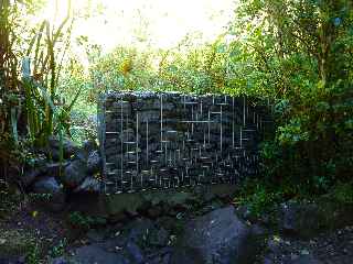 Plaine des Palmistes - Cascade Biberon - Mur en gabions