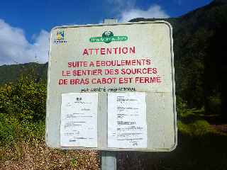 Plaine des Palmistes - Sentier Bras Cabot fermé