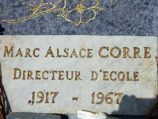 Cimetière de Cilaos - Marc Alsace Corré, directeur d'école