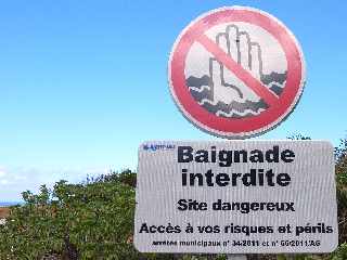 St-Leu - Baignade interdite - Site dangereux