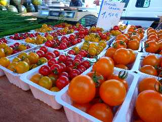 Marché forain de St-Pierre - 3 décembre 2011 -  Petites tomates cerise