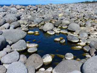 St-Louis -  Etang du Gol - Cordon littoral de galets