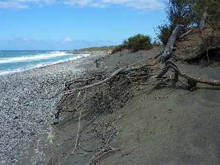 Sentier littoral de l'Etang-Sal - Falaises de sables gris -