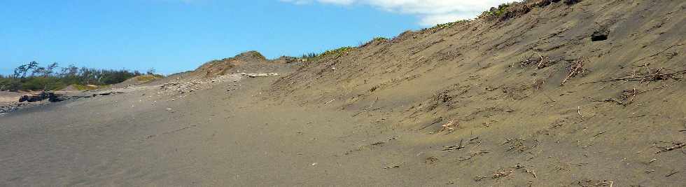 Sentier littoral de l'Etang-Sal - Falaises de sables gris -