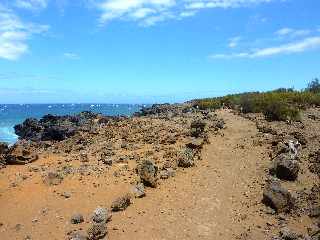 Sentier littoral d'Etang-Sal - Coules basaltiques -