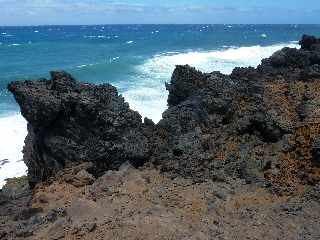 Sentier littoral d'Etang-Sal - Coules basaltiques -