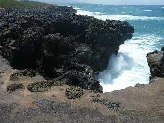 Sentier littoral d'Etang-Sal - Coules basaltiques -