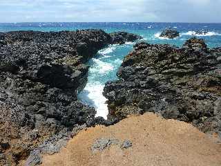 Sentier littoral d'Etang-Sal - Coules basaltiques -