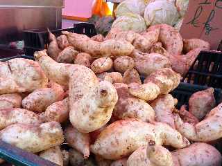 March forain de Saint-Pierre - janvier 2012 - Patates douces