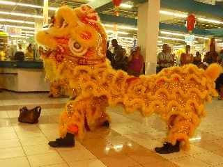 Nouvel an chinois 2012  l'Hyper U de la Balance - St-Pierre - Association Hong de dragon et lion