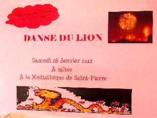 28/01/12 - Médiathèque de St-Pierre - Danse du Lion -