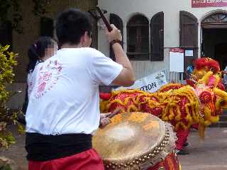 28/01/12 - Mdiathque de St-Pierre - Danse du Lion - Tambour