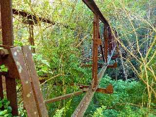 Sentier Cilaos-Bras Sec dans le Bras de Benjoin - Ancienne passerelle