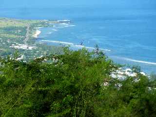 Sentier de Cayenne  Bras Mouton - Vue sur la baie de St-Leu -