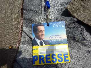 Visite de Nicolas Sarkozy  Saint-Pierre - La Runion - 4 avril 2012-