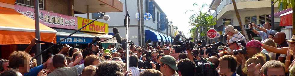 Visite de Nicolas Sarkozy  Saint-Pierre - La Runion - 4 avril 2012-