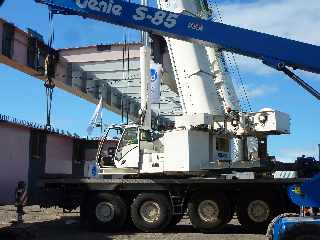 Pont sur la Rivire St-Etienne - 12/07/2012 - Clavage -  Grue