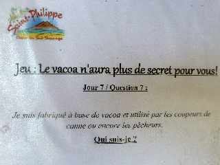 St-Philippe - Fête du Vacoa 2012 - Question sur le vacoa